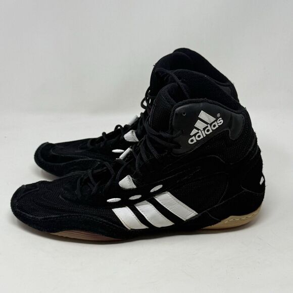 Adidas Tyrint Wrestling Boxing Shoes Mens 10 Black Suede Mesh Sneakers Vintage main image 6